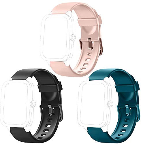 Flenco Smartwatch Cinturino di Ricambio per Smart Watch ID205 / ID205L / ID205S / ID205U / ID205G / SW025 / SW023 / SW021 / SW020 / TE021 / TE020 / YM023 / YM021 /YM020 Cinturini di Ricambio