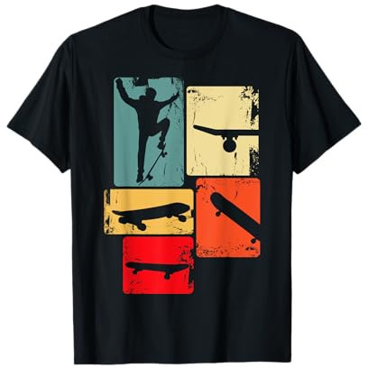 Skater Skateboard Stunt Skater Jungen Kinder T-Shirt