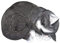 LISAQ Garten schlafende Katze Statue Garten Harz Skulpturen Ornamente