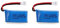 YUNIQUE GREEN-CLEAN-POWER - Set 2 Batterie LiPo Ricaricabili 3.7V 380mAh per Droni | Compatibili Con HUBSAN X4, JXD 385 | Ottimizzazione Prestazioni di Volo, Azzurro/Blu