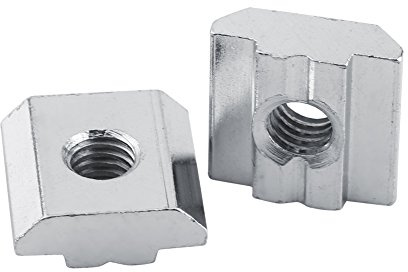 50 Pièces écrous en T, Série 2020/3030 écrou à Fente en T écrou de Fixation à Tête de Marteau écrou en Acier au Carbone pour Profilé en Aluminium(European standard 30 type-M5)