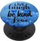 Live Laugh Be Kind Zitate Love Designs Schmetterling Blau Floral PopSockets mit austauschbarem PopGrip