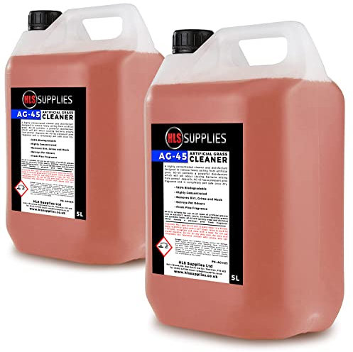Artificial Grass Cleaner 10L Pack (2 x 5L) - Astro Turf Disinfectant & Pet Odour Eliminator
