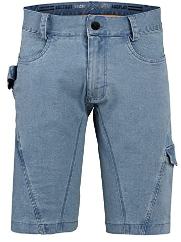 IXS Herren Jeans Shorts Carve Digger Organic Denim, Washed Blue - Blau, M, 473-510-1485