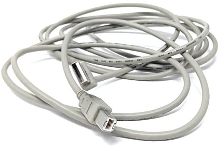 DRUT 3m USB A to B 2.0 24AWG High Speed Cable Lead for Printer, Scanner, Music Instrument 10ft Beige