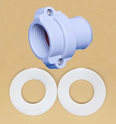 RTPOWER Replacement Bestway Lay-Z-Spa B/C Water Pipe Grey Coupling Screw Nut Connector（with 2 O-Rings）