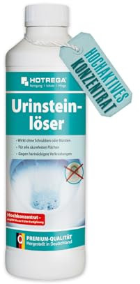 HOTREGA Urinsteinlöser Konzentrat 500ml | Extra starker Urinsteinentferner & WC-Entkalker | Löst auch Seifenreste und Rost | Wirkt selbsttätig