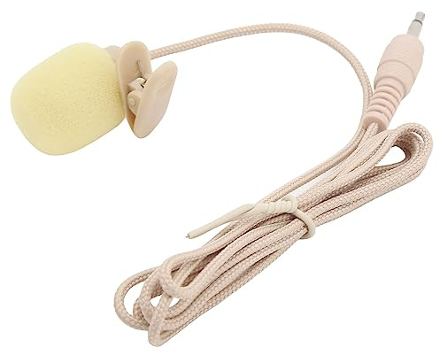 Lavalier Lapel Microphone, Lavalier Mini Mic avec Clip on Design, Clear Sound, Réduction du Bruit pour PC iOS Android Laptop pour Youtube, Interview, Meeting