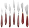Linkstyle 7PCS Palette Knife Painting Set, Stainless Steel Oil Painting Mixing Scraper with Wooden Handle for Oil Acrylic Art Crafts