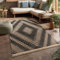 Paco Home Hochwertiger Outdoor Teppich Wetterfest & Pflegeleicht Jute-Sisal-Optik mit Fransen & Hoch-Tief-Effekt Langlebig für Terrasse, Balkon, Garten & Küche, Grösse:80x150 cm, Farbe:Anthrazit 2