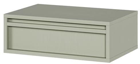 Selsey Nachttisch Beistellschrank Beistelltisch Nachtschrank 50 cm Hängend mit Schublade Salbeigrün Evo