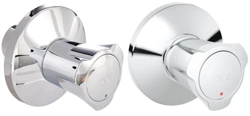 GROHE Costa - UP-Ventil Oberbau & Costa - UP-Ventil Oberbau (Markierung: Rot, Einbautiefe stufenlos einstellbar, wärmeisoliert), chrom, 19855001