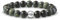 PURAJA Edelstein Armband aus echtem Naturstein: Serpentin | 8mm Kugelarmband mit 925 Sterling Silberperle