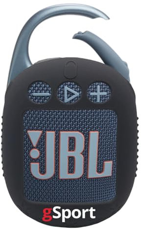 JBL Clip 5 Ultra Portable Bluetooth Speaker Bundle with gSport Silicone Sleeve (Blue)