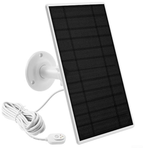Panneau solaire 5W pour Arlo Pro 5S 2K 4 3 Projecteur Ultra 2 (4K) et Go 2 Caméras, fonctionne de -20 ℃ à 60 ℃