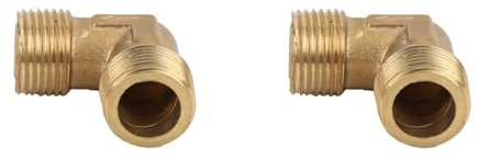Joint de Tuyau à Angle Droit, Pompe en Laiton, Raccord de Clapet Anti-retour, Raccords Coudés de Compresseur D'air G3/8 2 Pièces