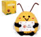 Pocket Hug Glückliche Biene - Glücksbringer mit Positiver Energie - Niedliche Häkelbiene Lucky Bee - Originelles Ermutigungsgeschenk Motivationsgeschenk für Frauen Kinder, Perfekt als Büro Deko