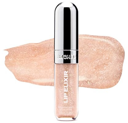 Sacheu Lip Glaze Elixir. Nourishing and Moisturizing Lip Gloss for Women. Hydrating and Plumping Lip Gloss Enriched with Collagen. Smooth High-Shine Finish. Vegan & Cruelty-Free, Tanghulu Candy