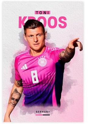 efhavce Toni Kroos Poster auf Leinwand, Schlafzimmer, Dekoration, Landschaft, Büro, Raumdekoration, Geschenk, 30 x 45 cm