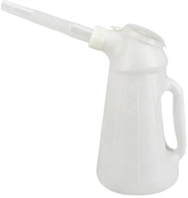 Taniche Carburante Tanica Benzina Brocca per Olio con beccuccio Bottiglie per l'erogazione dell'olio Dispenser per Olio Motore a Prova di perdite(2L)