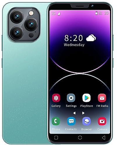 MTGud Cheap Mobile Phone, 5.0'' Dual SIM Dual Camera, Android 9.0, 16GB ROM (Extension to 128GB), Support WIFI/Bluetooth/Face ID Cell Phones (MTGud15pro-Green)