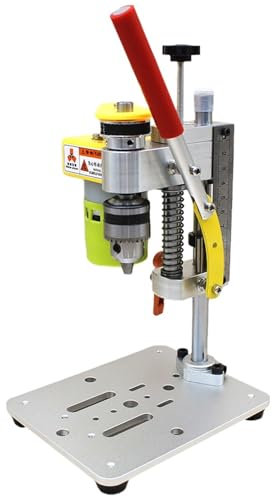 Taladro de Columna, Taladro de mesa CNC de precisión, minitaladro de banco portátil, mandril B10, herramienta for manualidades de metal, madera y jade.