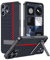 FDHYFGDY Coque pour Nothing CMF Phone 2 Pro Coque de Protection avec Support,Étanche et Résistante aux Chocs,Rugged Fibre de Carbone Case,Support d'angle Réglable étui de Téléphone Portable