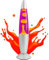 Ajacxet Lampe à lave rétro classique – Lampe décorative violette et jaune pour enfants et adultes – 34 cm, aluminium avec 1 ampoule R39 25W E14 – Idéale pour la chambre, le salon et comme cadeau