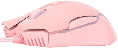 Denash Wired Gaming Maus Ergonomisches Design RGB Six Level DPI Einstellbare Genaue Positionierung für Computerspiel -Enthusiasten Pink