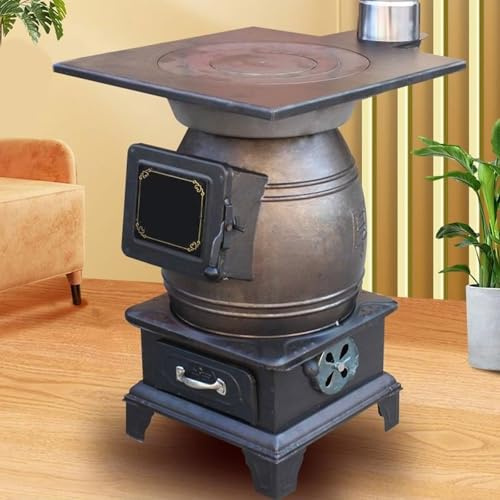 Stufa a Legna Portatile, Forno a Legna da Campeggio for Campeggio, Avventura, Riscaldamento e Cucina Quotidiana