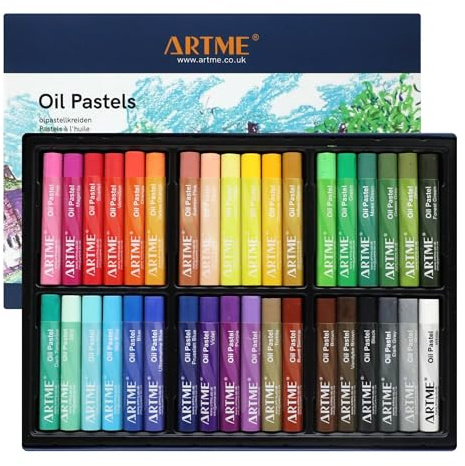 ARTME Pasteles al Óleo, 36 Colores Mezclables para Lienzo y Papel Artístico | Textura Suave Y Alta Cobertura Para Degradados Sombreado Capas Gruesas E Ilustración Creativa
