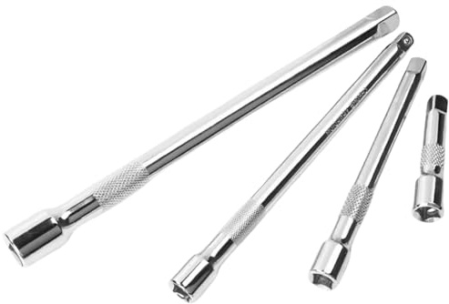 4Pcs 1 / 4inch Drives Extension Rod Set 3 / 8inch Drives Socket Set Joint Adapter Rod Professional Adapter