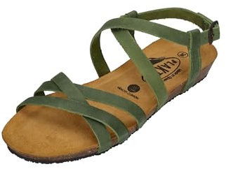 PLAKTON Damen Sandalen FRAN VALI 405184 green, Größe:36 EU