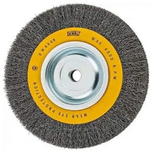 DEWALT Wire Wheel for Bench Grinder, Crimped Wire, 8-Inch