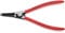 Knipex Pinza per Anelli di Sicurezza per Anelli di Sicurezza Esterni Su Alberi Bonderizzata Nera, Rivestiti in Resina Sintetica 210 Mm 46 11 A3