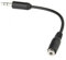 2.5mm Female to 3.5mm Male Jack Stereo Audio Cable Adapter