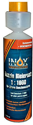 INOX® Benzin Blei Ersatz 1:1000, 250 ml - Kraftstoffadditiv für ältere Benzinmotoren gegen Leistungsabfall und Motorschäden