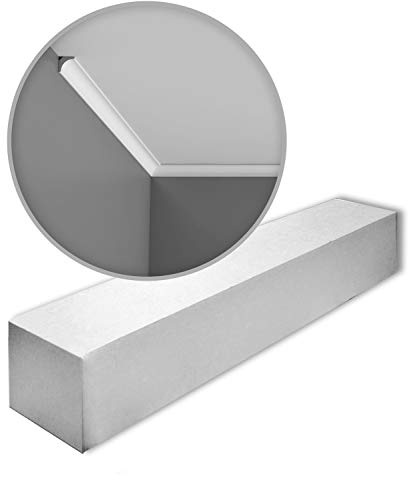 Orac Eckleisten CX133-box-10 200 cm x 2 cm x 2 cm aus extrudiertem Polystyrol (HDPS) vorgrundiert 10 Leisten / 20 m