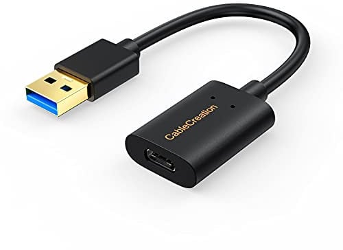 CableCreation Adaptador USB C Hembra a USB Macho de 5 Gbps, Ideal para Android Auto, Logitech StreamCam y Más