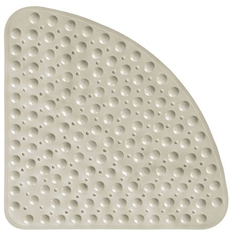 Tappetino per doccia angolare Sector Tappetino per vasca antiscivolo antiscivolo, Tappetino per vasca antiscivolo, 54x54CM, avorio