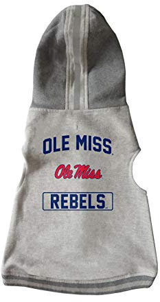 Littlearth NCAA Mississippi Ole Miss Rebels Haustier-Kapuzenpullover, Größe XS