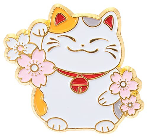 TOYANDONA Broche de Chat 1PC Broche Japonaise Broche Broche Fortune Cat Pin Pin Vêtements Accessoire