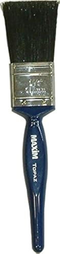 Maxim Topaz SYNTHETIC BRISTLE PAINTBRUSH - Suitable for All Paints, No Breaking-In Required, American Style Handle for Comfortable Grip - 38mm (1.5)