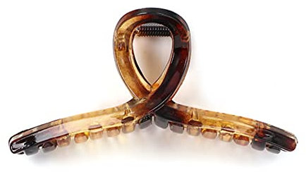 Olakin Pinzas Para el Pelo, Garra de Pelo de Antideslizantes, Hair Claw para Mujeres y Niñas (Amarillo Transparente)