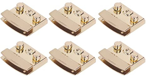 Hztyyier 6 Pezzi di Chiusura a Scatto con Fibbia in Oro Chiaro per Borse con Fibbia Hardware per Portafogli Artigianali Fai-da-Te Progetto Artigianale di Borse