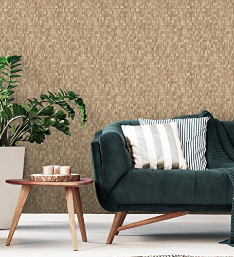 GAULAN 500679342 Papier peint lessivable en vinyle écologique mosaïque de pierres texturé en relief pour mur salon cuisine bain chambre couloir salle à - Échantillon DIN A4