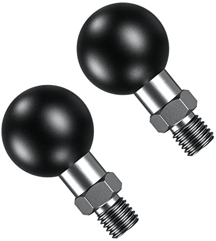 BRCOVAN 2 Pack 1'' Ball Adapter with 3/8'' x 1.27 Threaded Post Compatible with RAM Mounts B Size Double Socket Arm