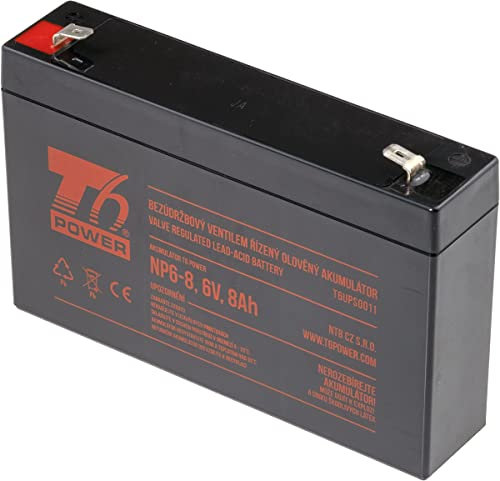 Batteria T6 Power per NP6-8, 6V, 8Ah