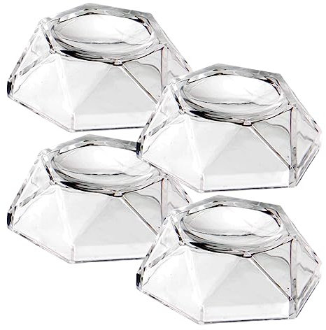 XiXiYang Sphere Display Stands,4 Pieces Baseball Stand Holders Gazing Ball Stand Camber Concave Ball Bases for Baseball Displaying Stand and Collecting Crystal Display Shelf Glass Balls