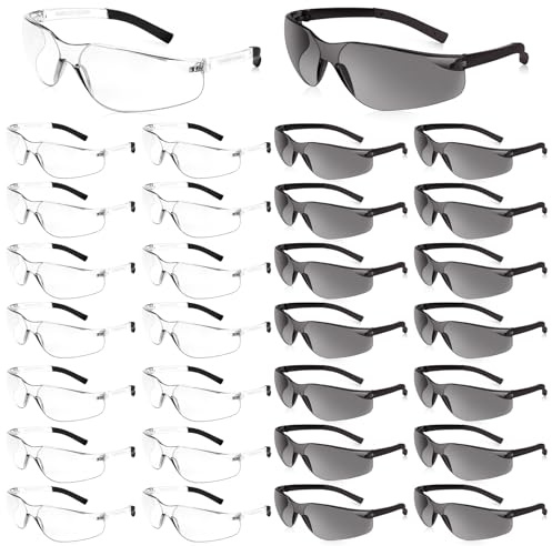 Salfboy Clear Safety Glasses for Men, Eye Protection with Ansi Z87.1 30pcs